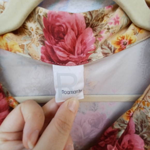 Vintage Floral Blouse by Roaman's - Picture 3 of 5